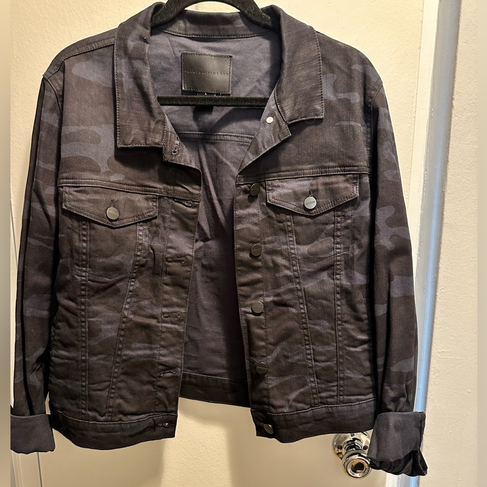 Black camo jean jacket